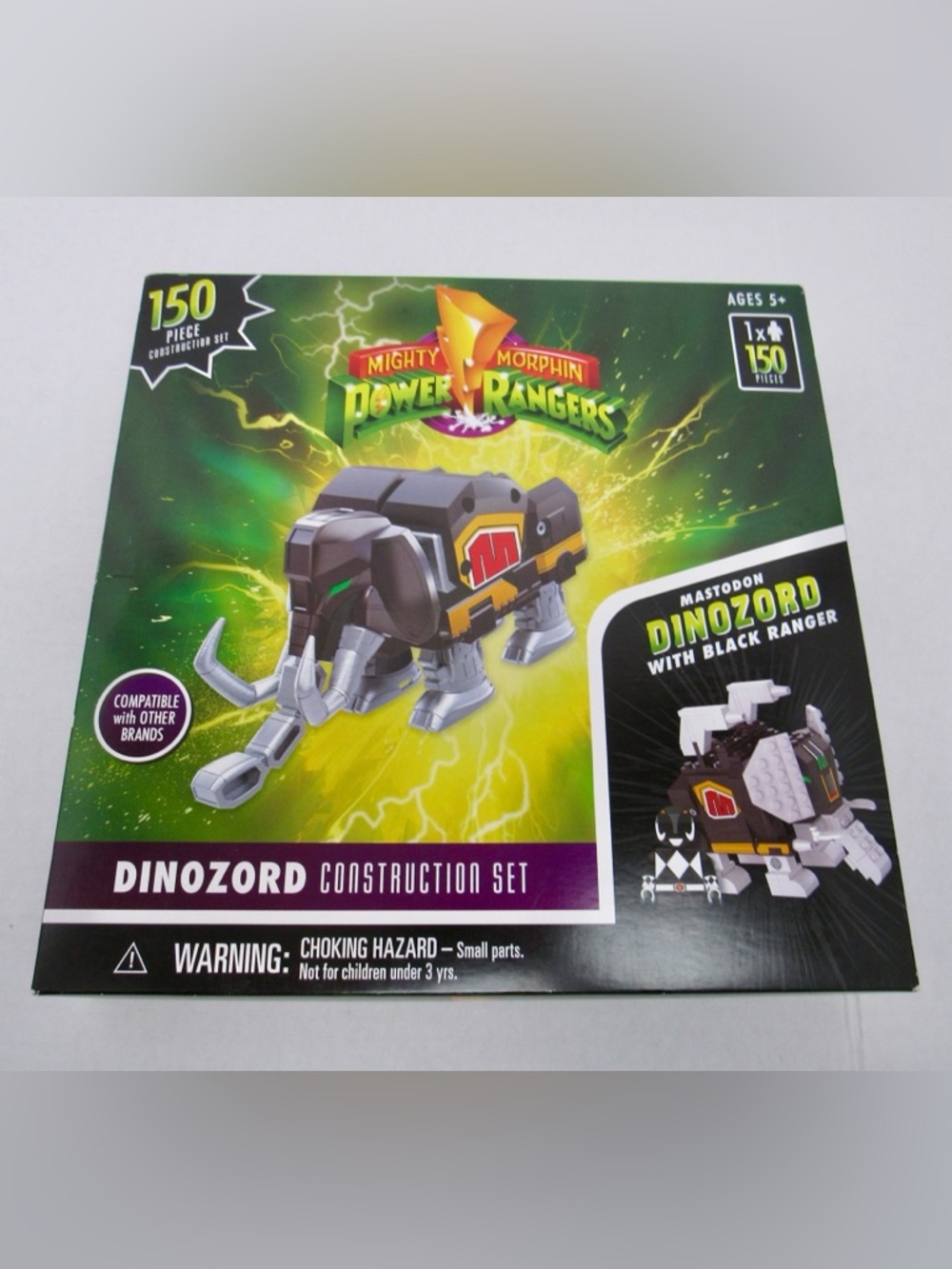 Mighty Morphin Power Rangers - Mastodon w/ Black Ranger 150 pc Construction Set